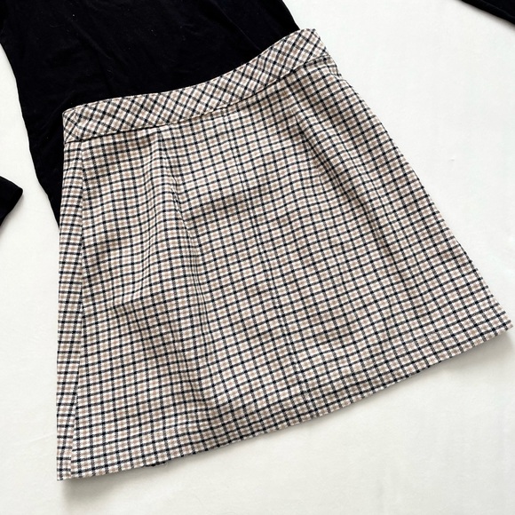 Plaid Button Up Mini Skirt - Picture 4 of 6